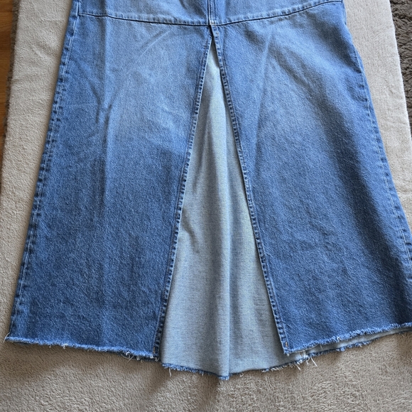 Reformation Tazz Denim Maxi Skirt in Hemlock size 31 - Picture 4 of 11